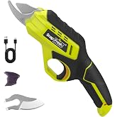 SnapFresh 4V Electric Pruning Shears, 0.8" Cutting Capacity w/Extra Blade | 1500 Cuts per Charge, 4.0Ah Battery Included, Tool-free Blade Change, Lightweight for Shrub and Branch Trimming