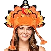 Kinyazre Thanksgiving Turkey Hat for Women Men Turkey Trot Hat for Thanksgiving Party