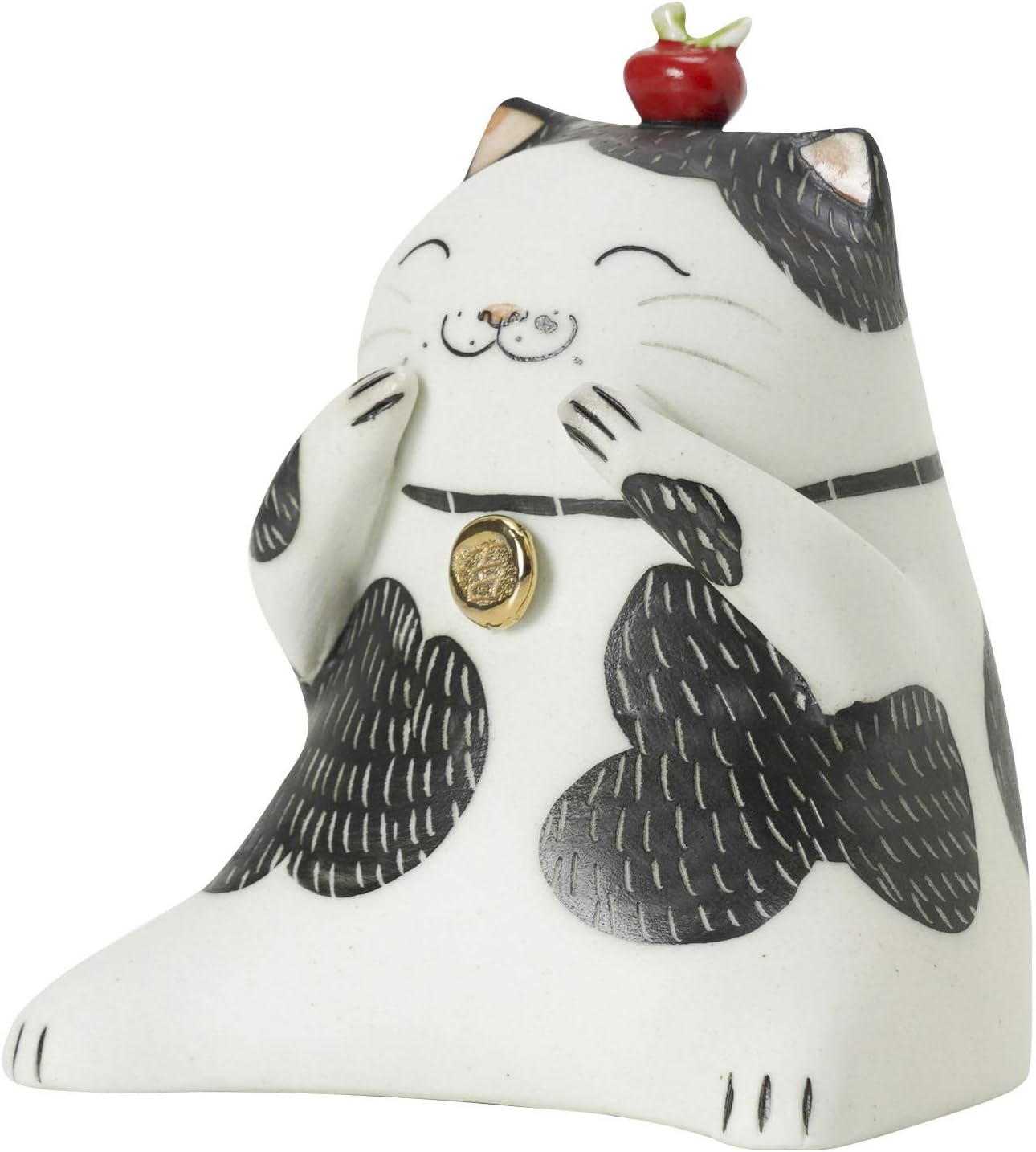 MAYIAHO Cat Figurines Statues Sculptures Home Decor Accessories, Handmade Modern Ceramic Gifts for The Cat Lovers Table Top Living Room, Small Bookshelf Shelf Decor Objects Items Animal Ornaments.