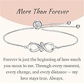 GAVU 925 Sterling Silver Bracelet for Women, Silver Infinity Bracelet for Women