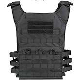Airsoft Tactical Vest Fishing Hunting Training Clothing Vest Outdoor Jungle Sports Equipment Accessories Jacket (Black)