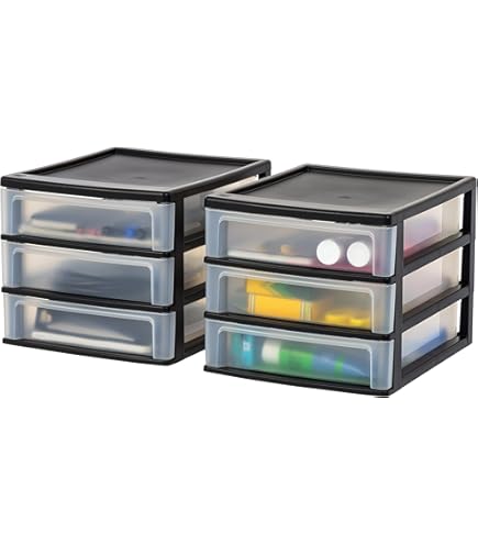 TOLIDA Acryl Schreibtisch Organizer mit 4 Schubladen für Brillen TOLIDA Acryl Schreibtisch Organizer mit 4 Schubladen für Brillen