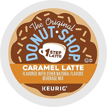 Amazon Com The Original Donut Shop Caramel Latte Keurig Single Serve K Cup Pods Flavored Coffee 20count Caramel Latte 20count Grocery Gourmet Food