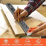 Preciva 12 Inch Carpenter Square Tool 300mm Combination Square Stainless Steel view 2