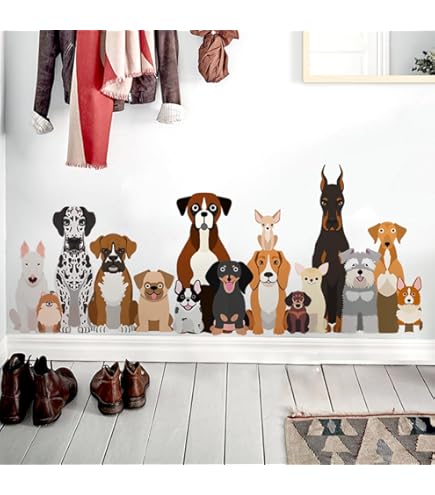 Muursticker kunstdecoratie zelfklevend waterdicht behang Kuifje met hond cartoon vinyl muursticker kinderkamer muurkunst muurschildering stickers Kuifje vinyl poster muurkunst decor 84 x 56 cm
