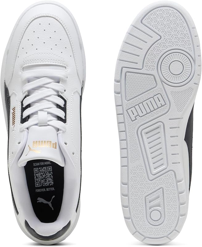 Baskets Shuffle Downtown Unisexes, Puma Blanc, Bleu Marine, Or PUMA, 40.5 EU
