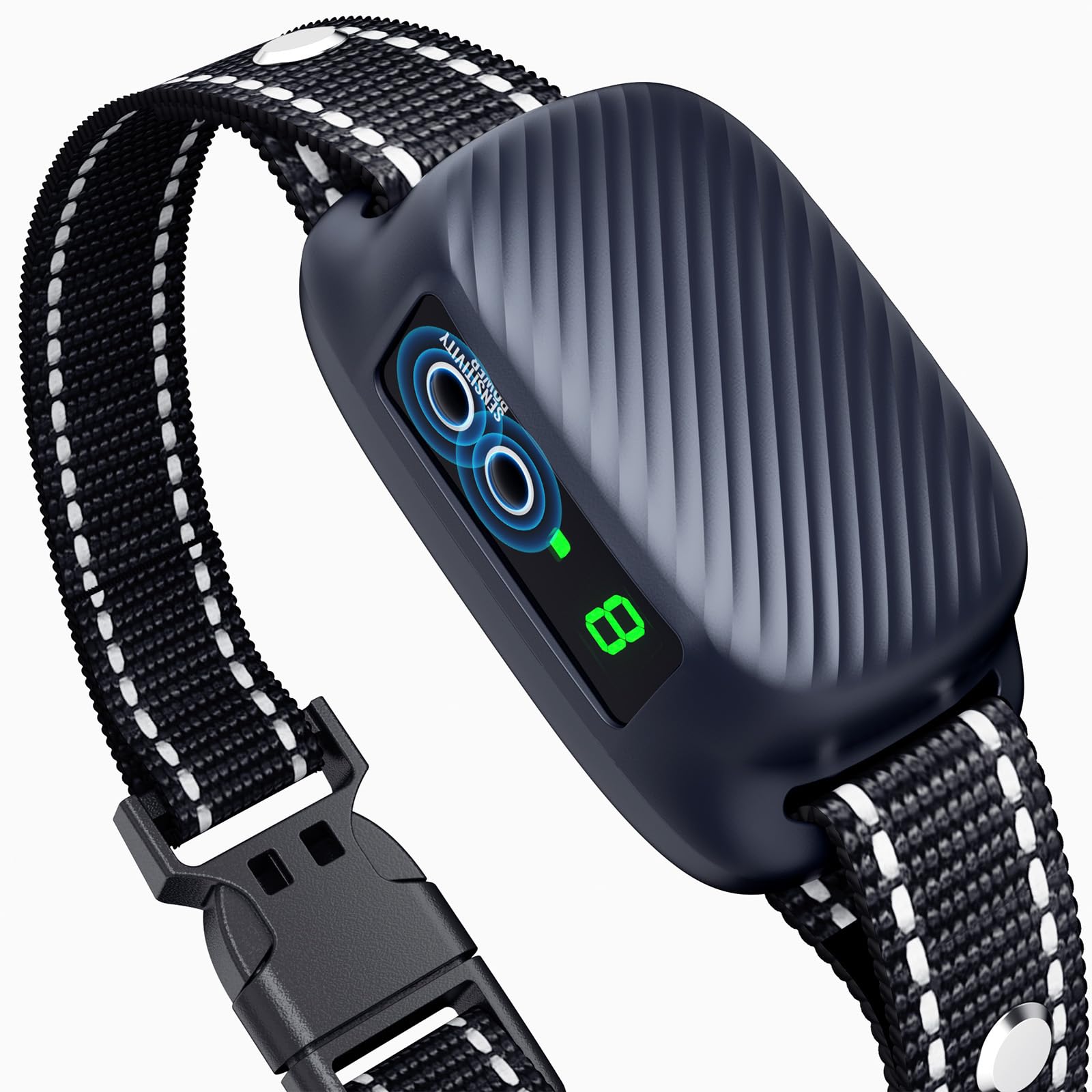 Photo 1 of Bark Collar, Automatic Dog Bark Collar with 8 Adjustable Sensitivity for Medium Large Dogs, Rechargeable Waterproof Smart Anti Barking Collars with Beep Vibration 3 Training Modes