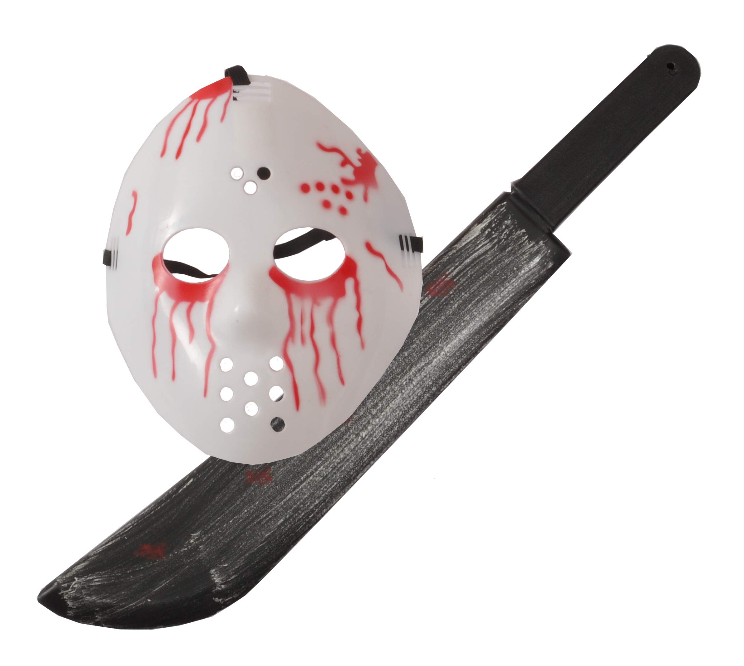 Ciao Kit Hockey Bloody Friday J13 (bloody mask + machete 55cm)