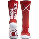 ChalkTalkSPORTS Hockey Performance Crew Socks - Multiple Designs & Colors - Youth & Adult - Hockey Mid-Calf Socks