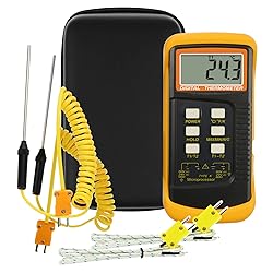 GAIN EXPRESS K-Type Thermocouple Thermometer with 4