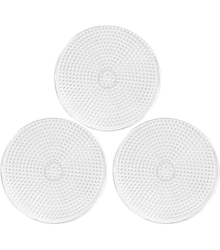 Hama Midi Plaque Ronde – Lot De 3 – Loisir Créatif Perles à Repasser – Dès 3 Ans – Blanc