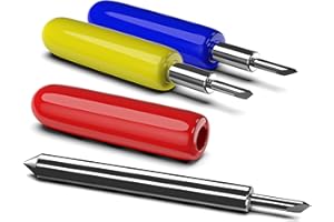 ALEYBLOODES 3 PCS Replacement Blades Compatible with Explore Air 2/Air 3/Maker/Maker 3/Expression, 10PCS Fine Point Blades, 10PCS Deep Point Blade and 30PCS Cutting Neddles…