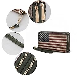 MKF Collection USA Wristlet Wallet for