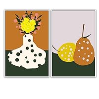 SIGNWIN 2 Piece Framed Canvas Wall Art Minimalism Abstract Style Canvas Prints Home Artwork Decoration for Living Room,Bedroom - 16