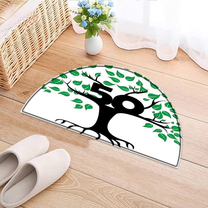 Alfombra Antideslizante semicircular para decoración de Tarta de