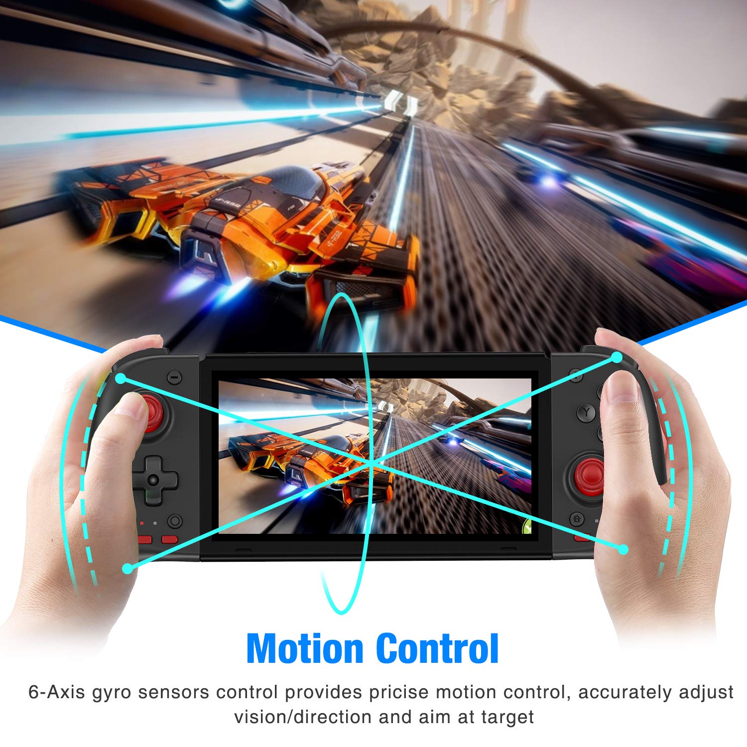 Kydlan Wired Joycon Replacement for Nintendo Switch Joycon, Programmable Alternative for nintendo switch controller joy con, Non-wireless Switch Joycon for Nintendo Switch Remote with Turbo