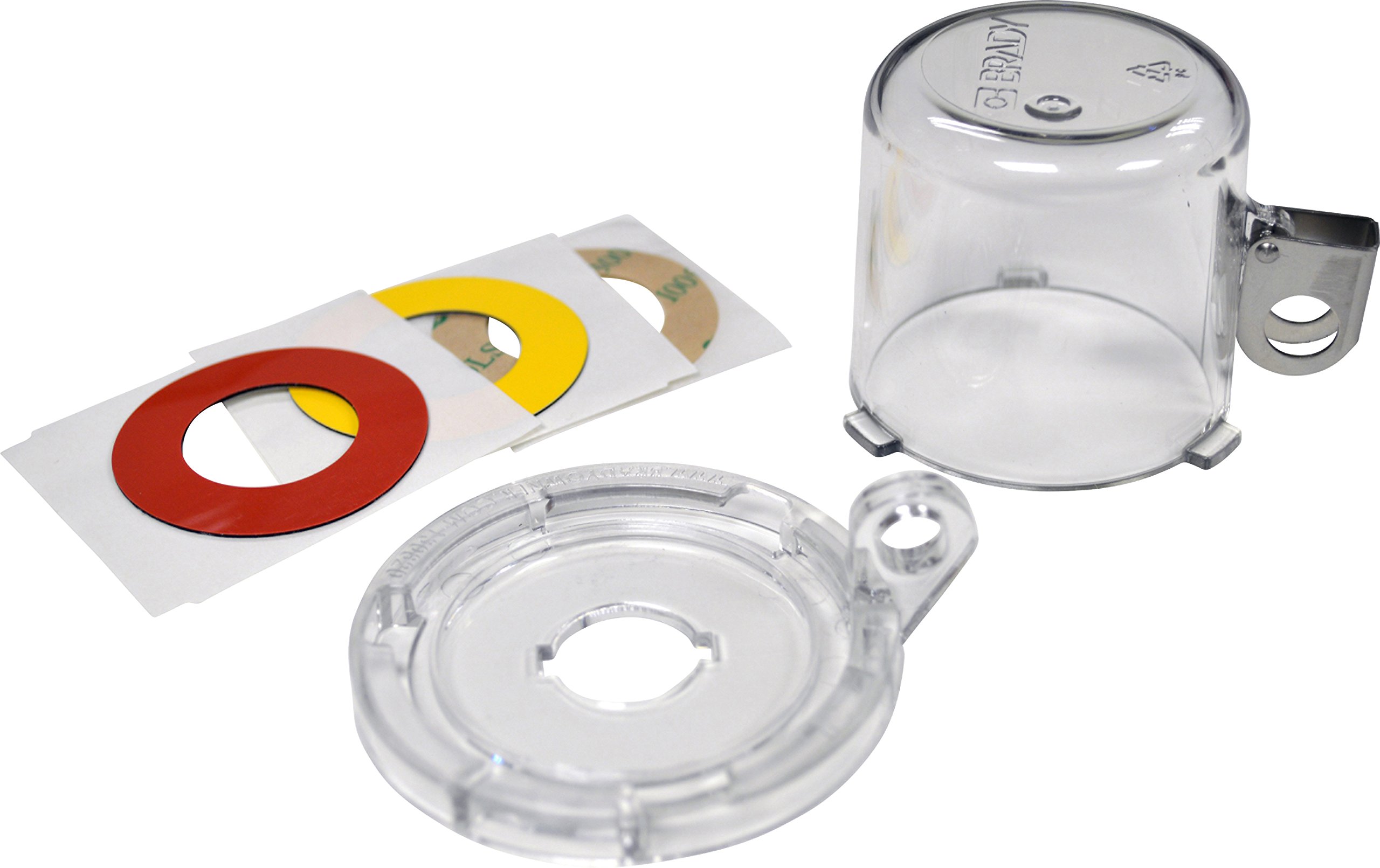 Brady 139793 16mm Push Button Lockout Device, Standard, Transparent, 63.5mm x 50.80mm x 64mm x 63.5mm