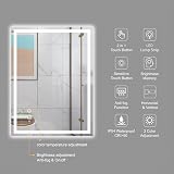 Dripex LED Bathroom Mirror 1000x600 mm Backlit Dimmable Anti-Fog 3 Color view 4