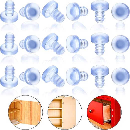 100 Pieces Glass Table Top Bumpers Soft Stem Bumper Anti Collision