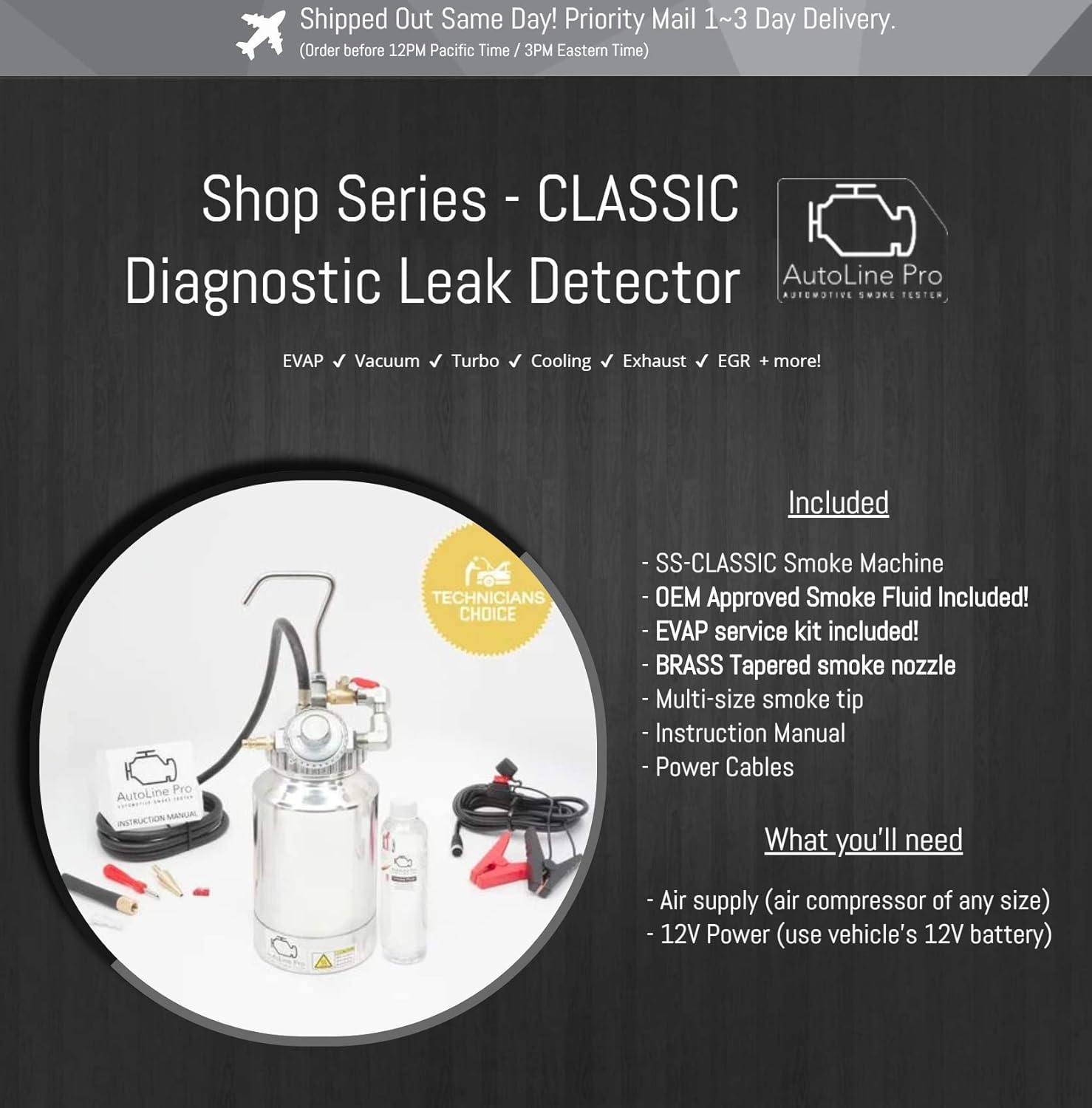 Amazon.com: EVAP - Detector de fugas para máquina de humo de ...