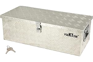 PEAKTOW PTB0003 Heavy Duty Aluminum 30 x 13 Inch Truck Pickup Underbody Tool Box w/Lock