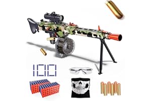 Dulsaera Toy Gun Automatic Sniper for Soft Bullets -2 Modes Burst Electric Toy Foam Blaster with 100 Darts, Large Magazines, Toys for 8-12 Year Old Boys Adults, Birthday Chritmas Gift, Green