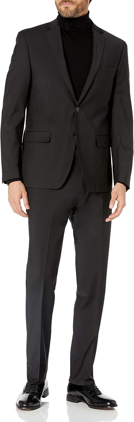 calvin klein infinite stretch blue extreme slim fit suit