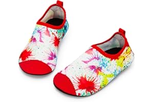 CROVA Kids Water Shoes Quick Dry Aqua Socks Non-Slip Barefoot Sports Shoes for Boys Girls Toddler