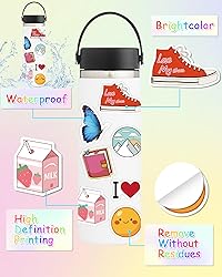 100 Pcs Stickers for Kids, Cute Water Bottle Vinyl