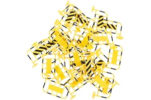 TOYANDONA 72 Pcs Mini Traffic Road Signs & Barricades Set - Educational, Language Skills & Social Studies - Traffic Safety Theme - Unisex - Ages Infant