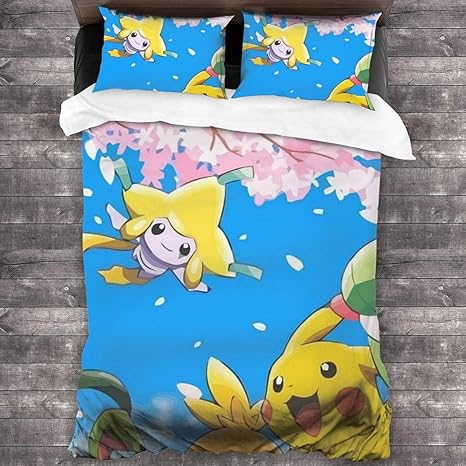 Amazon Co Jp ポケットモンスター ピカチュウ 布団カバー 3点セット 寝具カバーセット 枕カバー 掛け布団カバー 寝具用品 ベッドカバー 優しい肌触り 柔らかい 通気性 抗菌 防臭 四季通用 ホーム キッチン