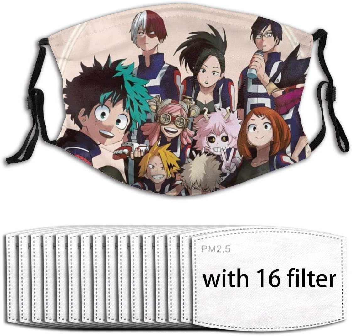 Narustop Fan Mart Washable Face Guard with Replaceable Filter Activated Carbon Dust Cover