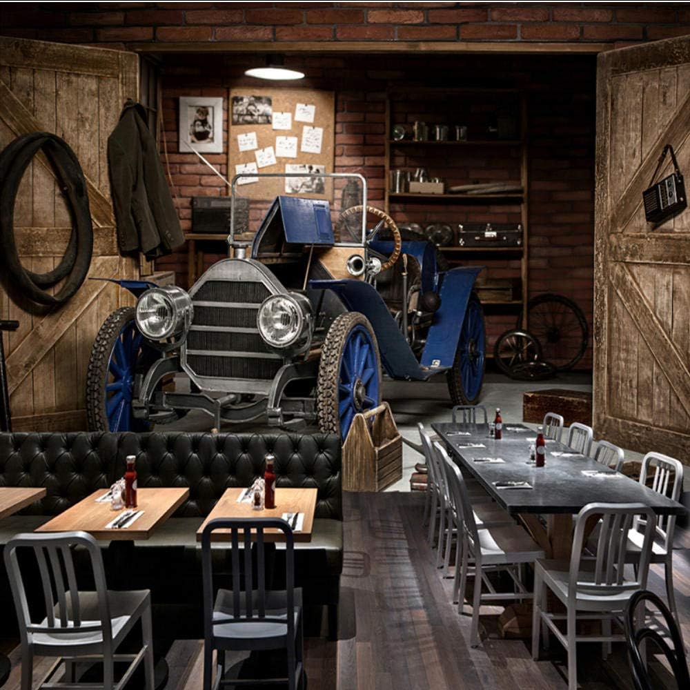 Classic Car Shop Wallpaper