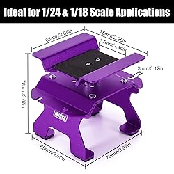 INJORA Aluminum 80g RC Car Stand with Shock Holder