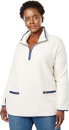 plus size quarter zip sweatshirt