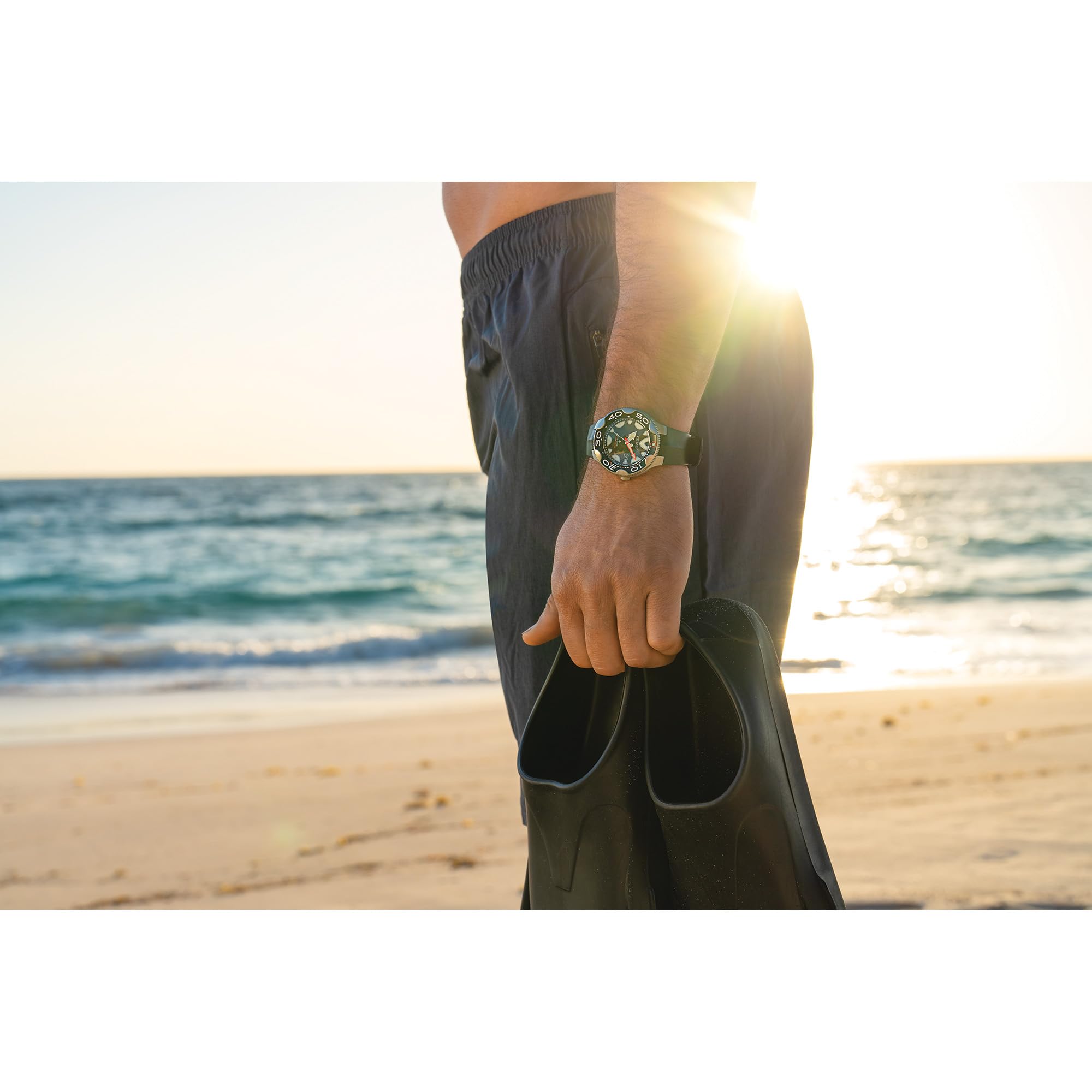 Citizen Promaster Dive Eco Drive Orca Watch, Stainless Steel Case, Black Polyurethane Strap, 3 Hand, ISO Compliant (Model:BN0230-04E)