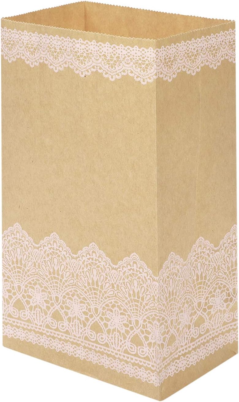 LONTG 20x Small Paper Bag Party Gift Bag Candy Sweet Bag Cookies Bag Treat Bag Goodies Bag Paper Food Bag Bread Fast Food Take Out Takeaway Bag For Bakery Cafe Snacks Popcorn Recycled