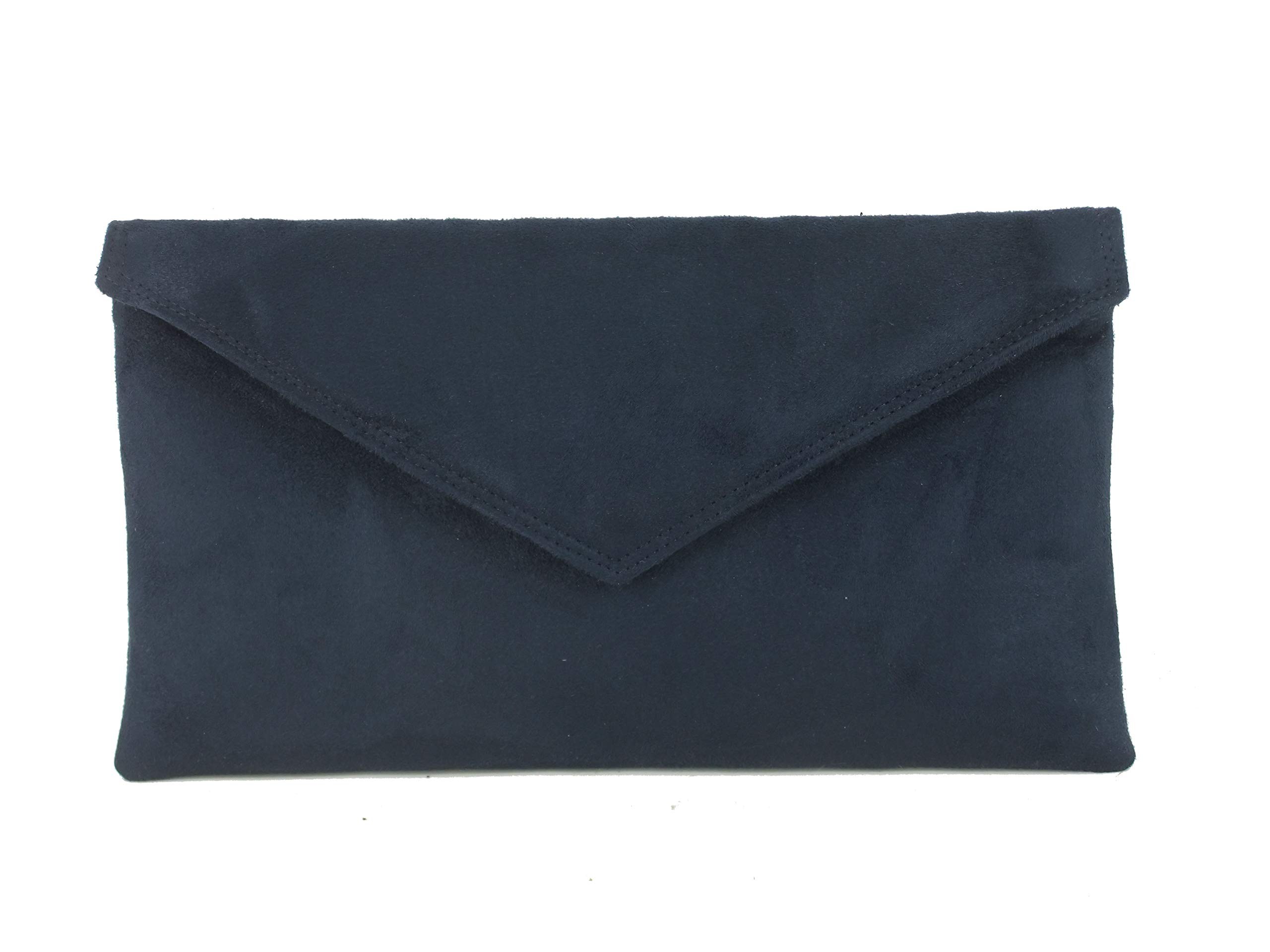 LONI Clutch/Shoulder Bag Faux Suede Handmade in The UK