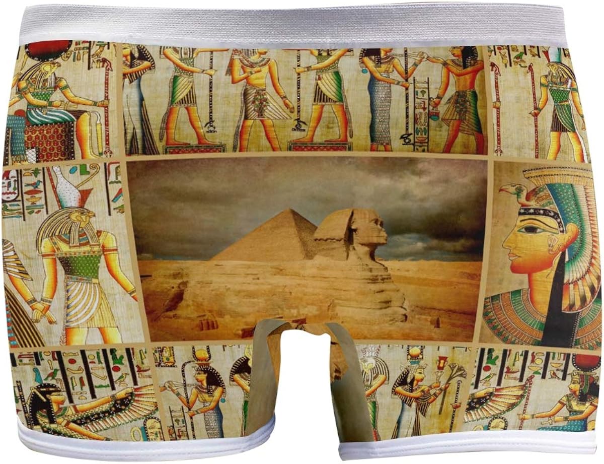 PUXUQU Women's Boyshort Boxers Shorts Ancient Ethnic Egyptian Egypt