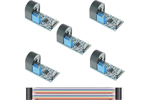 DAOKI 5 pcs 5A Current Transformer ZMCT103C AC Sensor Single Phase Current Transformer Module Current Sensor AC Active Output Onboard Precision with Dupont Line for Arduino