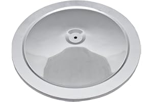 CFR PERFORMANCE Steel 12" Air Cleaner Top - Chrome | Fits Chevy, Ford, Mopar | Replacement Lid for 12-Inch Round Air Cleaner Assemblies