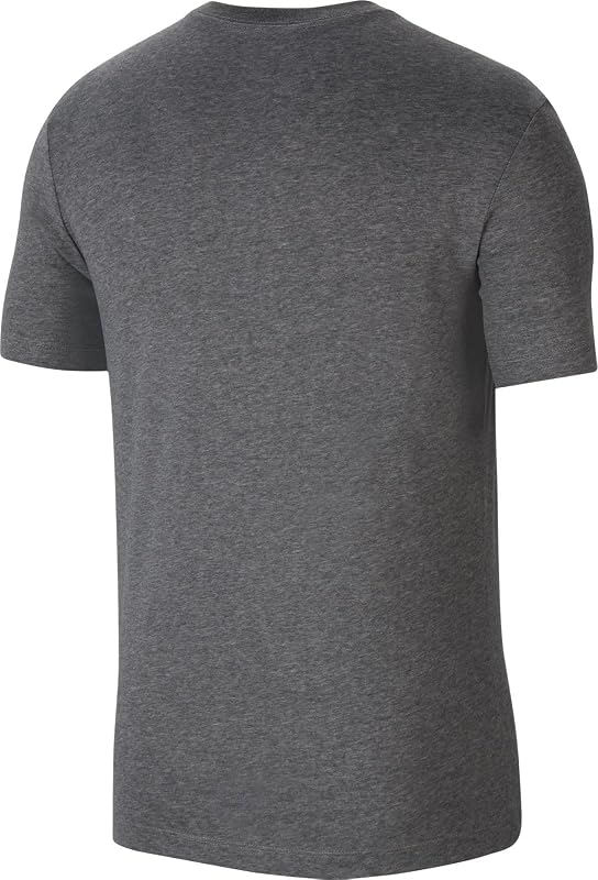 Uomo T-Shirt, Carbone Heathr, Bianco, Xxl