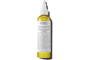 Kiehl's Magic Elixir Scalp and Hair Oil Treatment, Moisturizing Pre-shampoo Treatment, Provides Natural Shine, Softens Hair, with Avocado Oil & Rosemary Oil, Sulfate-free, All Hair Types - 4.2 fl oz