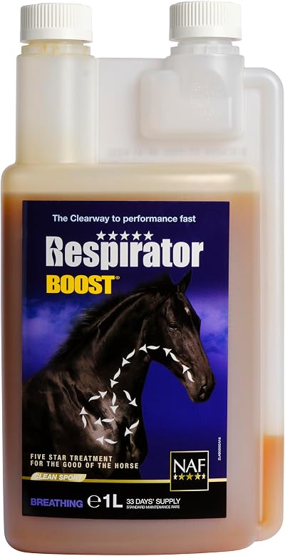 NAF Five Star Respirator Boost 1L - Advanced Respiratory Support for Horses