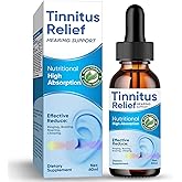 Tinnitus Relief for Ringing Ears, Natural Ingredients Tinnitus Ear Ringing Relief, Effective Tinnitus Treatment to Reduce Ear Noise & Improve Hearing for Men & Women
