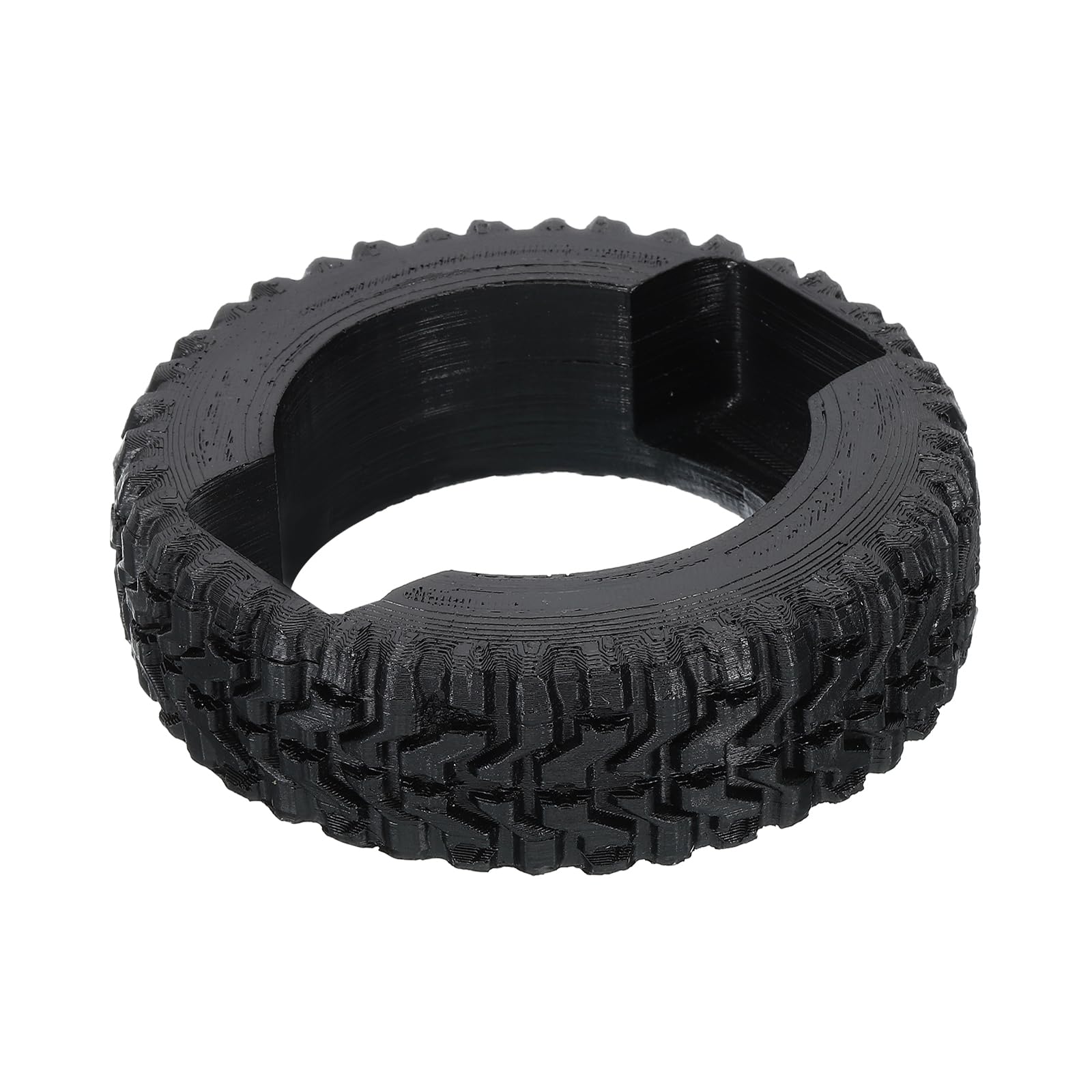 PATIKIL Tire Business Card Holder for Desk, Business Card Holders Rubber Plastic Card Stand Organizer Cards Display for Office Exhibition, Black