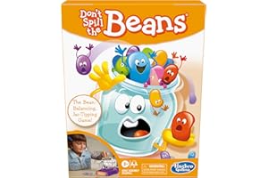 Hasbro Gaming Don't Spill The Beans Game for Kids, Easy and Fun Balancing Game for Children Ages 3 and Up, Preschool Games for 2 Players, Kids Board Games