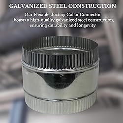 8" Flexible ducting Collar Connector Made from