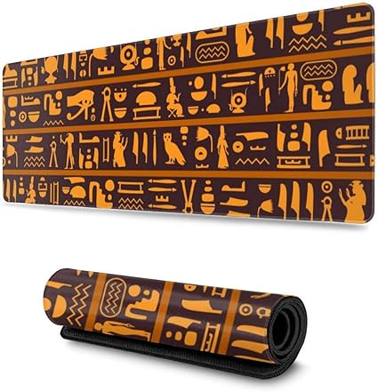 Amazon マウスパッド 大型 ゲーミングマウスパッド エジプト 象形文字 漫画 絵かわいい 防水性 耐久性 滑り止め 低反発キーボードパッド 多機能 超大判 30 80cm おしゃれ Norain マウスパッド 通販