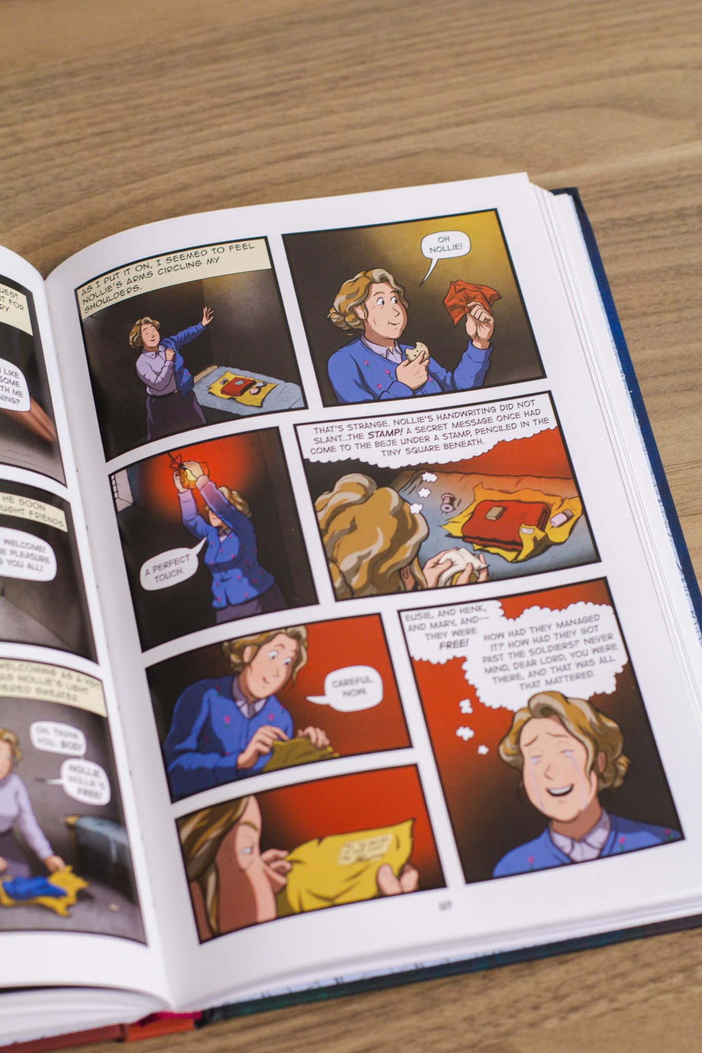 The Hiding Place: A Graphic Novel―For Ages 8-12, Full Color, Illustrated, World War II, Biography